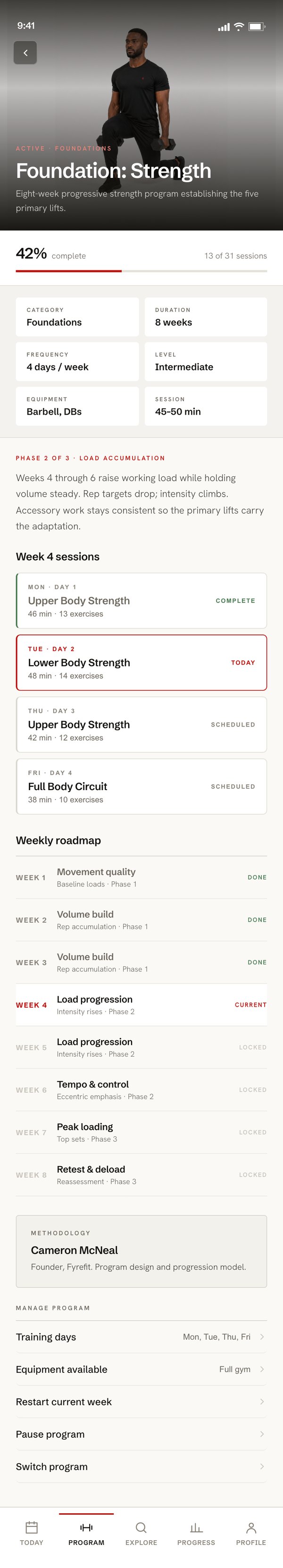 Fyrefit Studio program overview